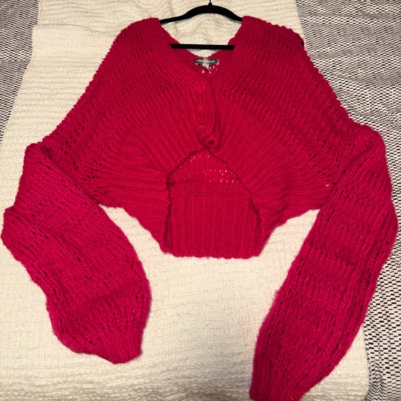 Urban Outfitters Sweaters - Urban Outfitters Vibrant Pink Knit Sweater